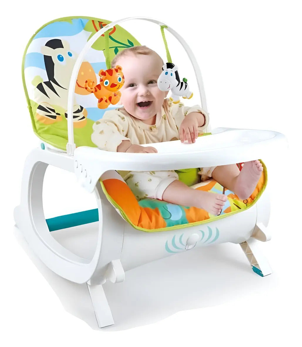Silla Mecedora Vibradora Crece Conmigo Bebe Selva Comedor