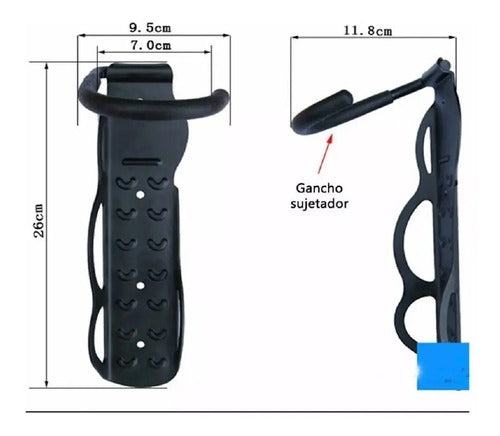 Soporte Pared Bicicleta Original Tornillos Chazos