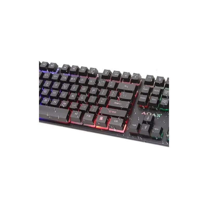 Teclado Semimecánico Gamer Rgb Usb Gaming Keyboard M-800 Color: Negro Idioma: Inglés (ee. Uu.) Inglés Us