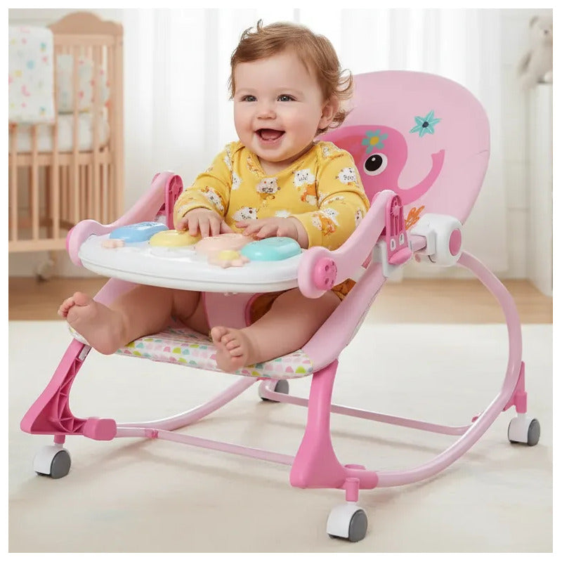 Silla Mecedora Musical Con Ruedas, Piano Musicales 7193
