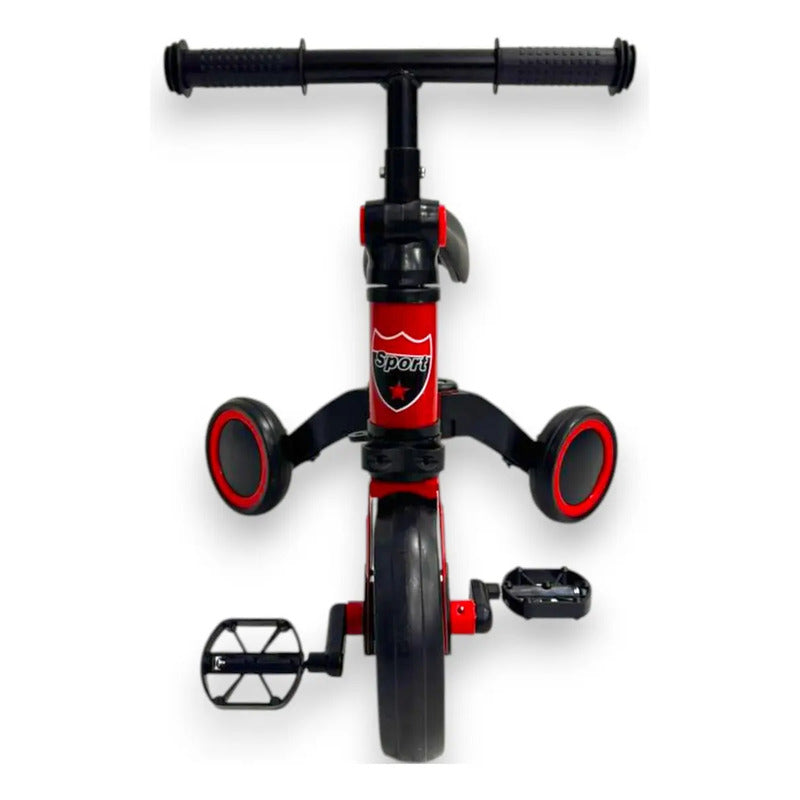 Patineta Scooter 2 In 1 Niño Niña Manopatin Triciclos Musica Color Rojo Kidshop