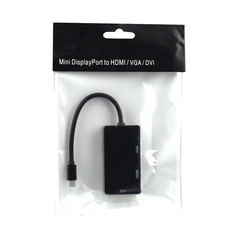 Convertidor Wah Mini Displayport 3 En 1 Hdmi, Vga, Dvi Macbook Pro Air