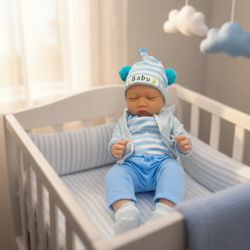 Bebé Realista 55cm Silicona + Accesorios M-647