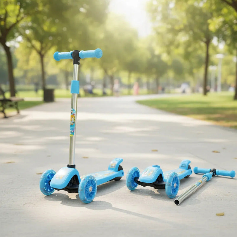 Patineta Scooter Colores Qc2866 Azul Claro Scooter