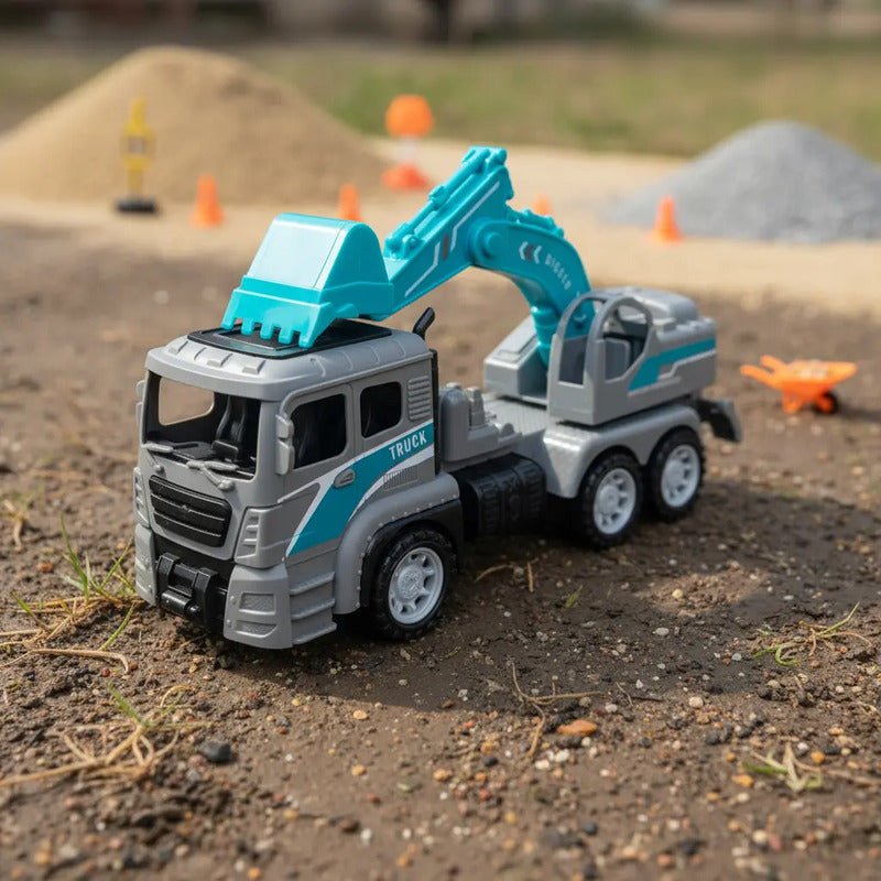 Carro Camión Retroexcavadora Construcción Juguete Niño Zk004