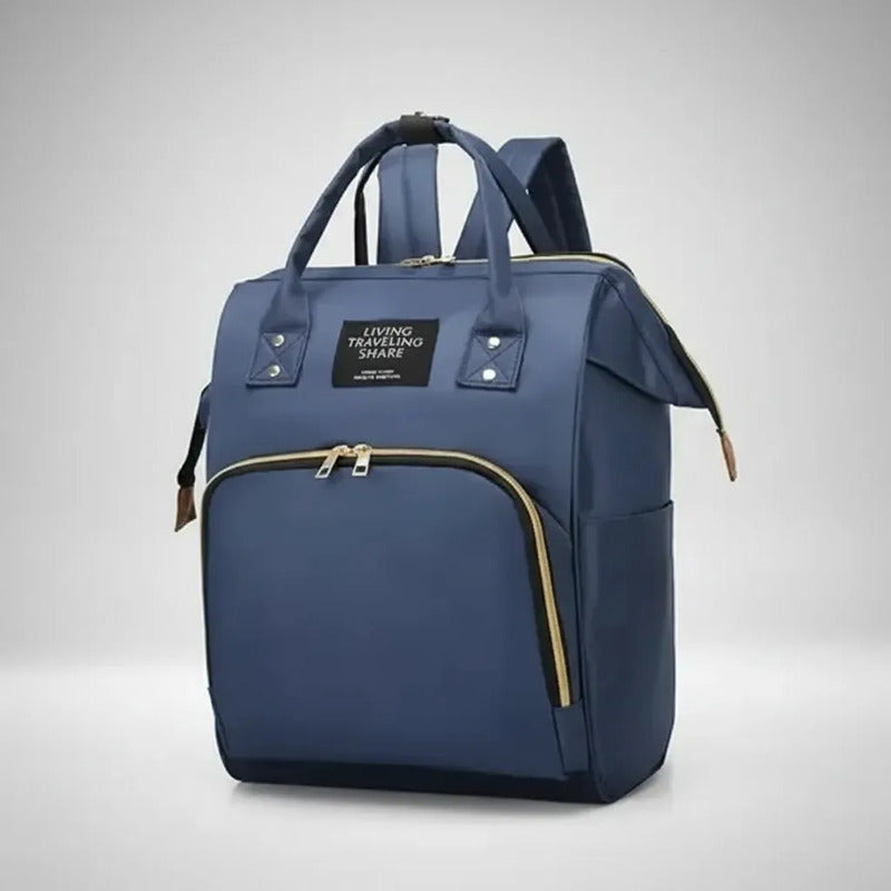 Morral Pañalera Baby-baby Con Organizador Para Bebé Azul