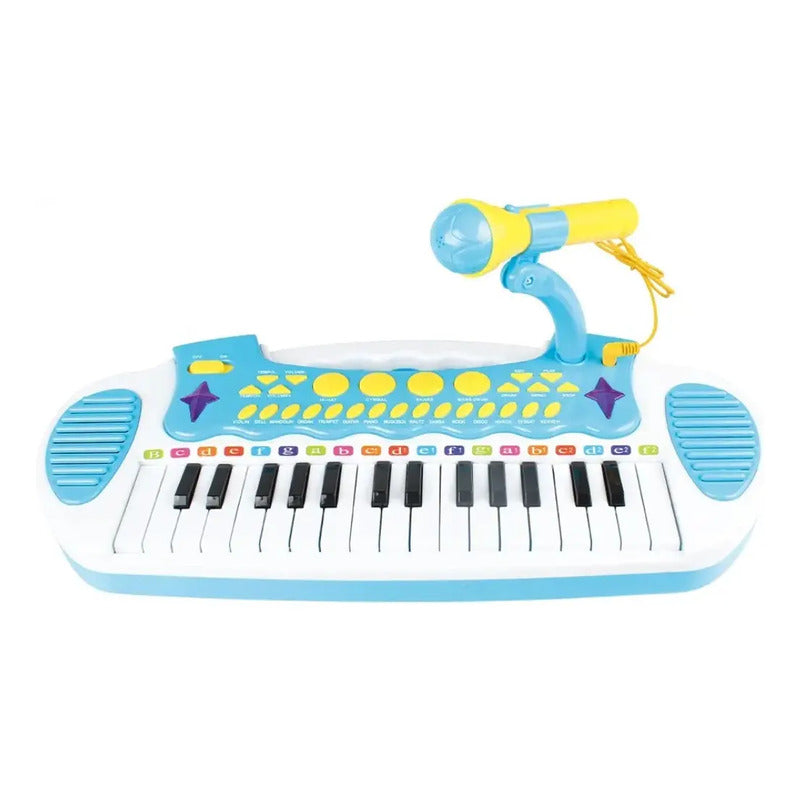 Karaoke Piano Organeta Teclado Luces Microfono Niños