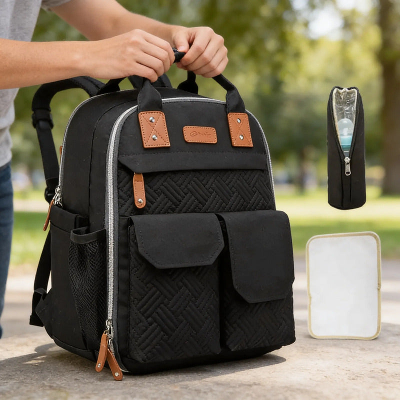 Pañalera Bolso Materno Multifuncional Cambiador  Ld2204
