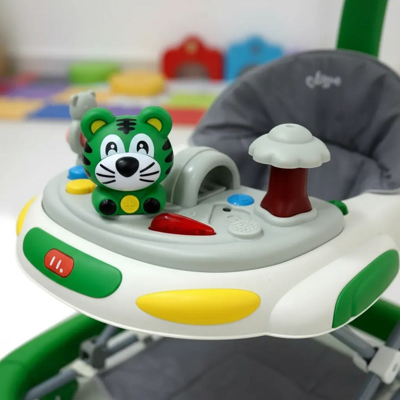 Caminador Mecedora  Musical Bebe Tapete Saltarin Tigre 341b