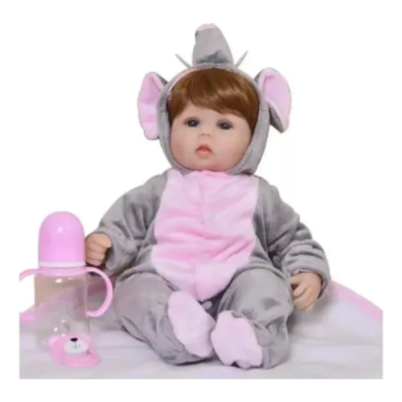 Bebe Aspecto Realista Niño Elefante + Accesorios 638