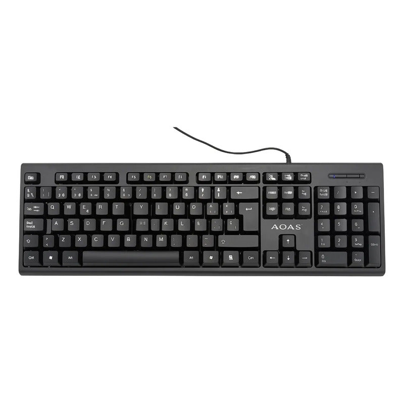 Teclado Mecanico Usb Negro Inglés Internacional