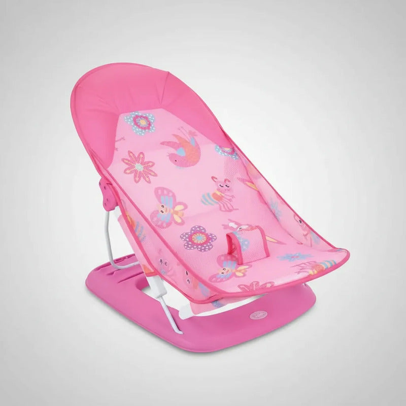Silla Asiento Soporte Bañera Para Bebe Descanso Malla 66577 Rosa