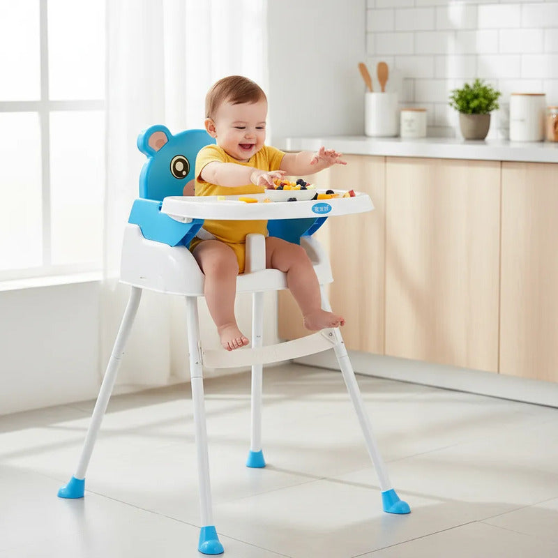 Silla Comedor Para Bebe Portátil Niños 4 En 1