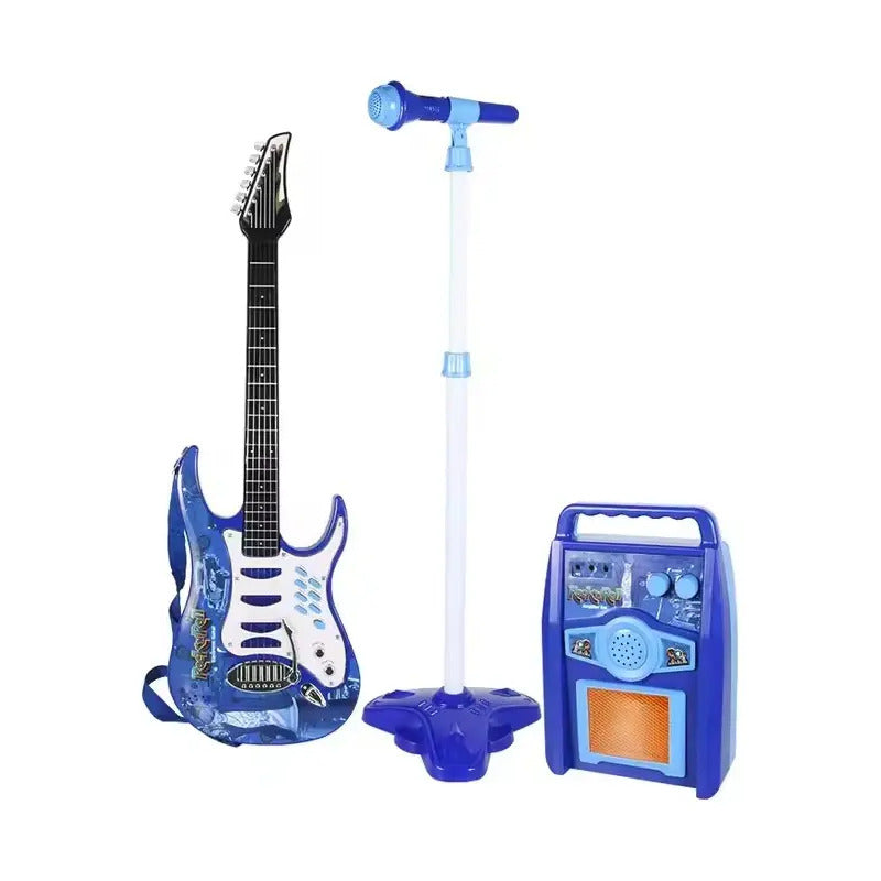 Juguete Guitarra Eléctrica Con Amplificador Micrófono Niñas