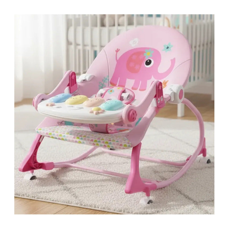 Silla Mecedora Musical Con Ruedas, Piano Musicales 7193