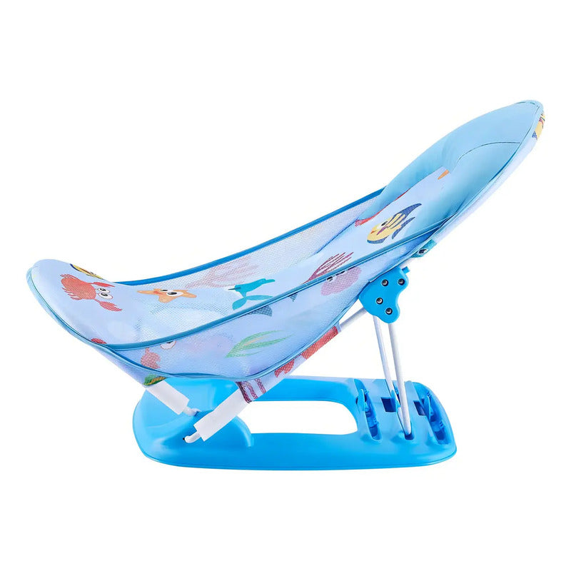 Silla Asiento Soporte Bañera Para Bebe Descanso Malla 66577 Color Rosa