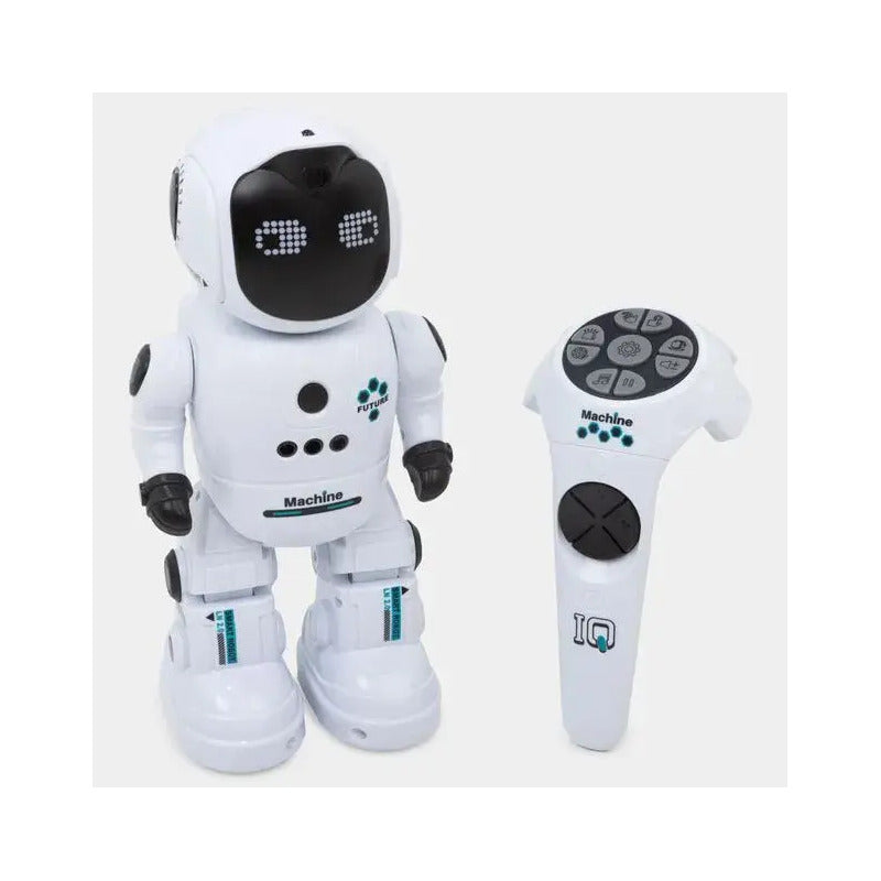 Robot Interactivo Con Control Remoto, Luz Y Sonido Hf9001-1 Color Blanco Le Neng Toys