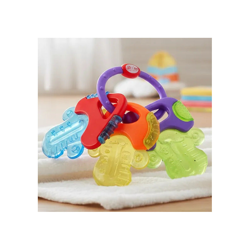 Rasca Encías Dientes Mordedor Llaves Bebe Mmulticolor Rayas
