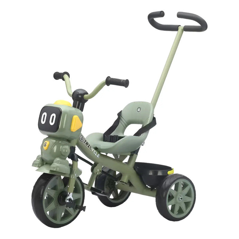 Triciclo Infantil Robots Con Música Y Cesta Tr-068