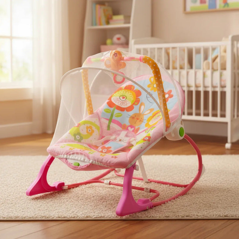 Silla  Vibradora Mecedora Musical  Niña-niños Baby Rocker