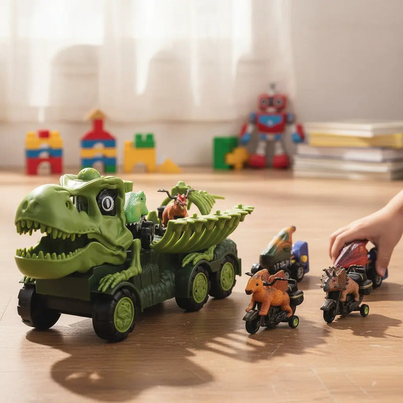 Camion De Juguete Diseño Dinosaurio  Con Luz Y Sonidos Zk002