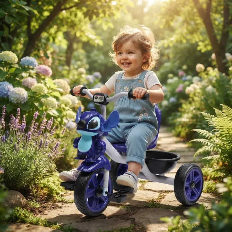 Triciclo Bicicleta Infantil Musical Kidshop 6067 Azul