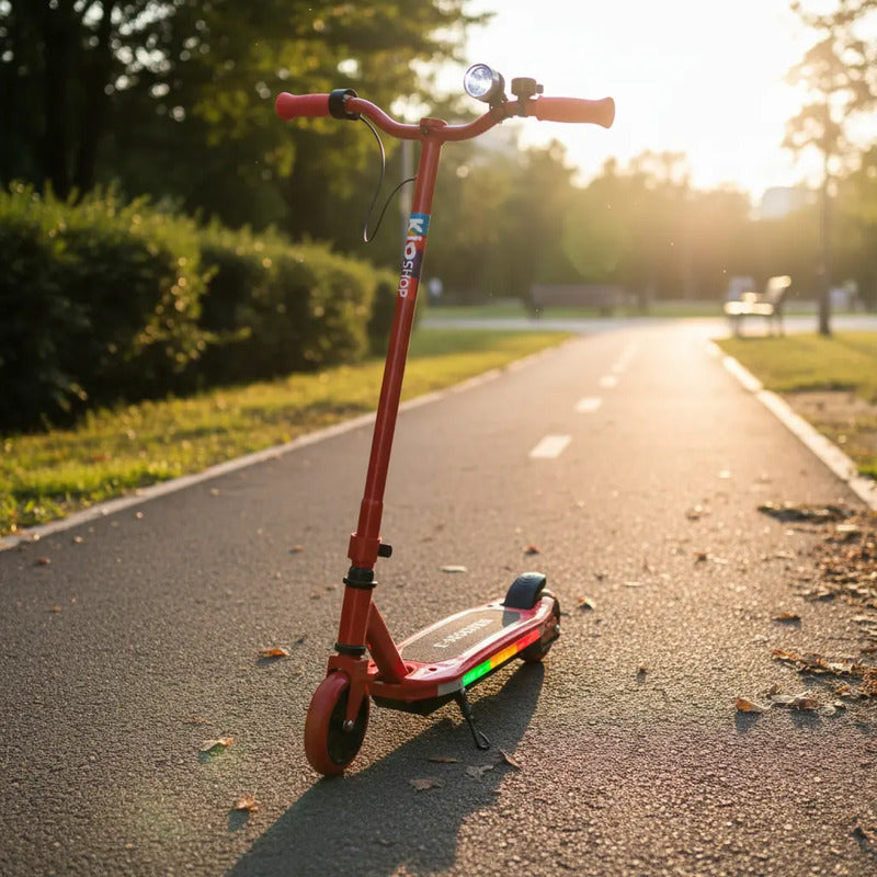 Patineta Scooter Eléctrico Con Luces Kidshop Pt10