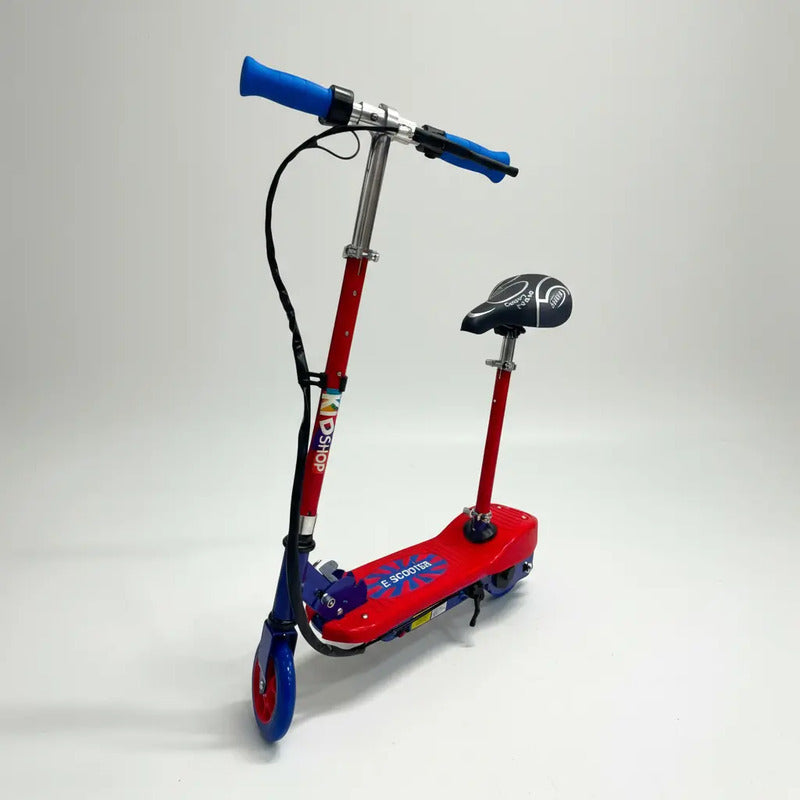 Patineta Scooter Eléctrico Kidshop Pt06 Con Silla Color Rojo