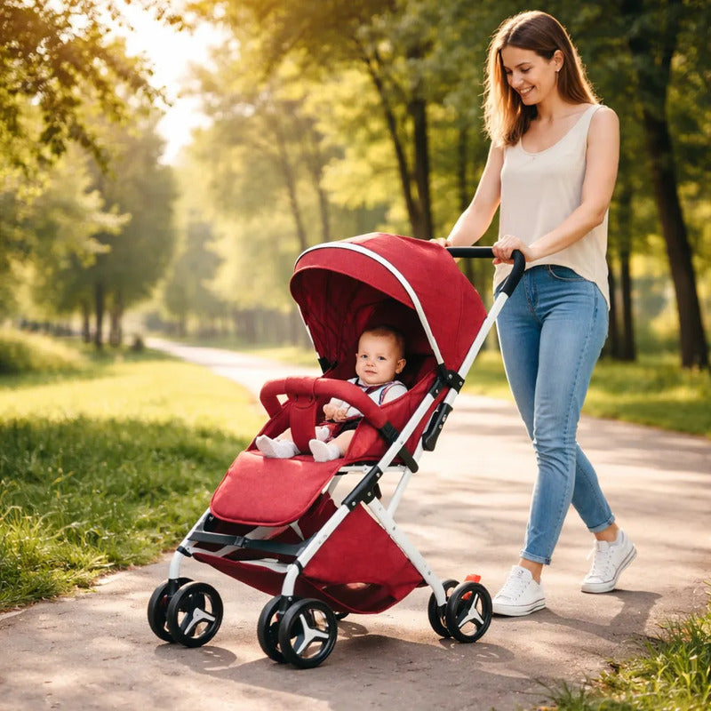 Coche Paseador Para Bebe Tipo Maleta + Toldillo 609-2