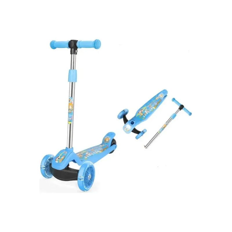 Patineta Scooter Colores Qc2866 Azul Claro Scooter