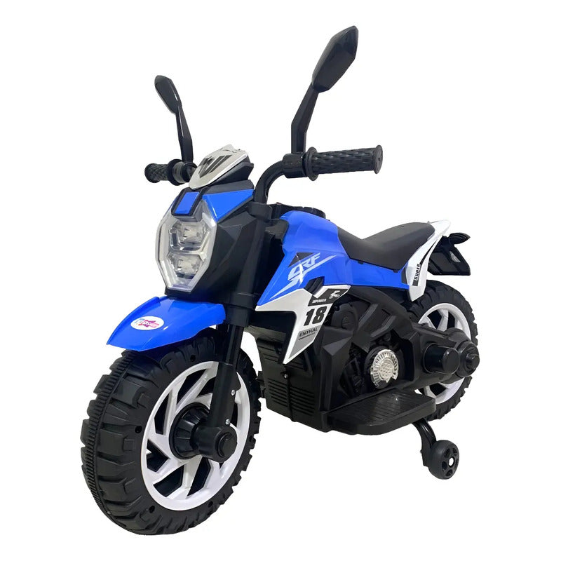 Moto Electrica Cross Llantas Auxliares 2 A 3 Años 6167-5