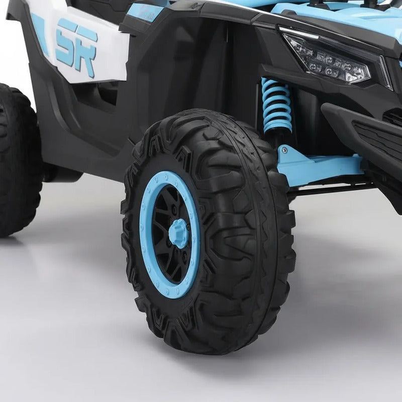 Carro Eléctrico Buggy Kidshop 12v Control Remoto Kb001 Color Celeste