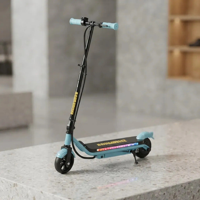 Scooter Eléctrico Kidshop Pt22 Con Luces Led Azul