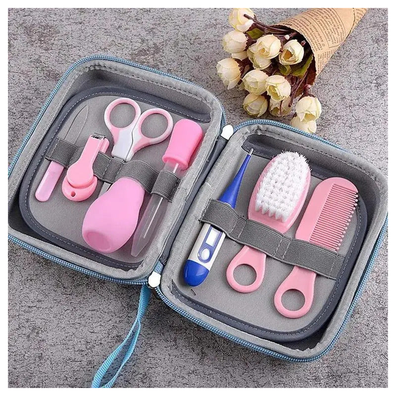 Kit De Aseo Cuidado Bebe 8 Piezas Hy-g-2 Rosado Rosa