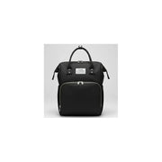 Pañalera Multifuncional Bebe Mochila Con Puerto Usb 10984-1 Negro Liso