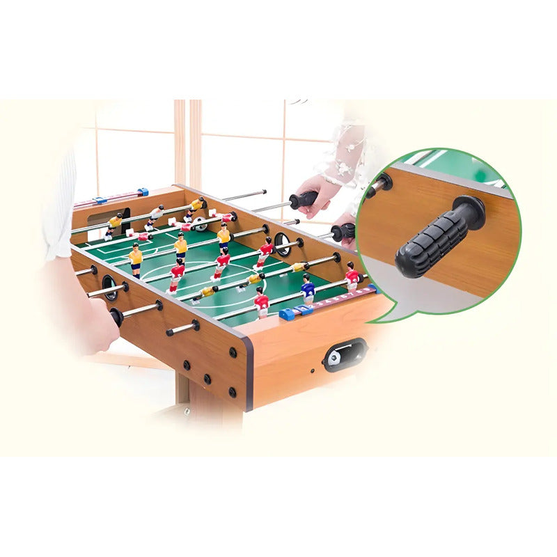 Metegol Mediano 5060 De Madera Juego De Mesa Futbol Niños Tablero Marrón