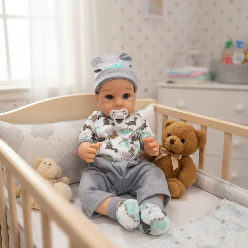 Bebé Realista 55 Cm Silicona + Accesorios  M-648