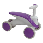 Carrito Montable Impulso De Niñas Y Niños Luces Y Sonidos Color Lila-blanco