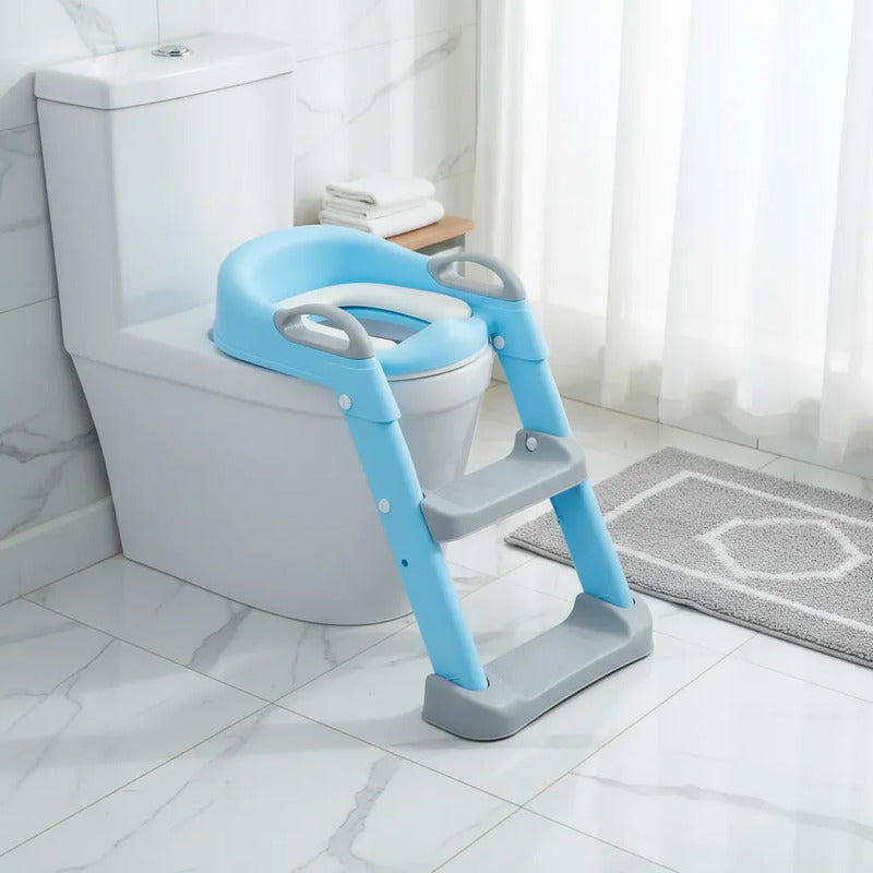 Escalera Baño Entrenamiento Inodoro Niños Os1 Rosado Azul