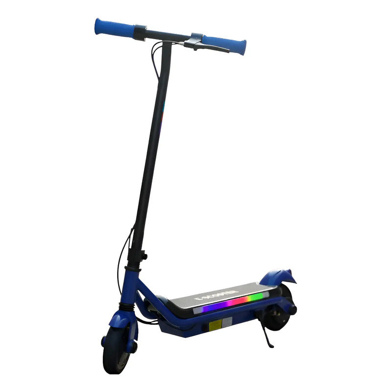 Patineta Scooter Eléctrico Con Luces Kidshop Pt08 Color Azul 1