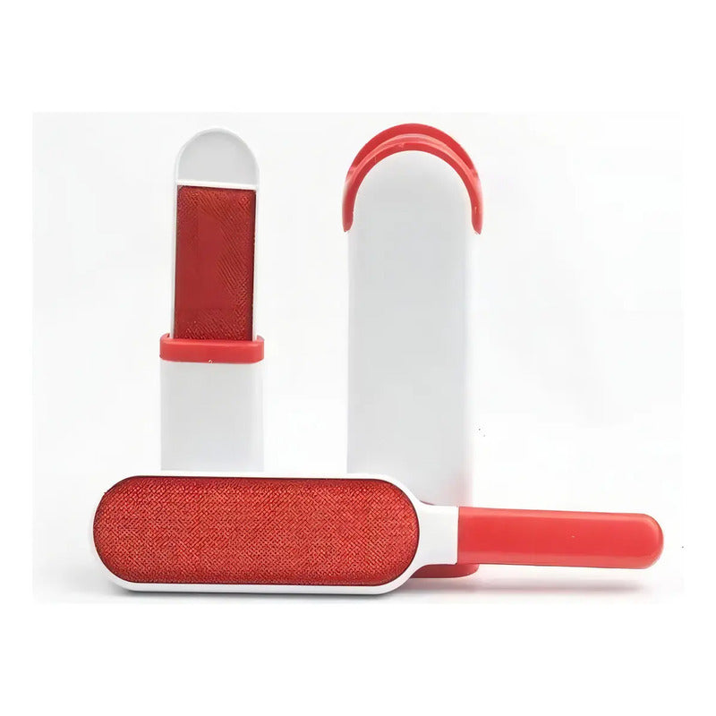 Removedor De Pelusa Mascotas Cepillo Quitamota Furwiza Color Rojo