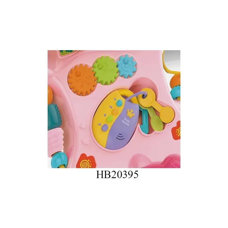 Andadera Musical Para Bebe. Didáctica. Tablero Mágico Color Rosa