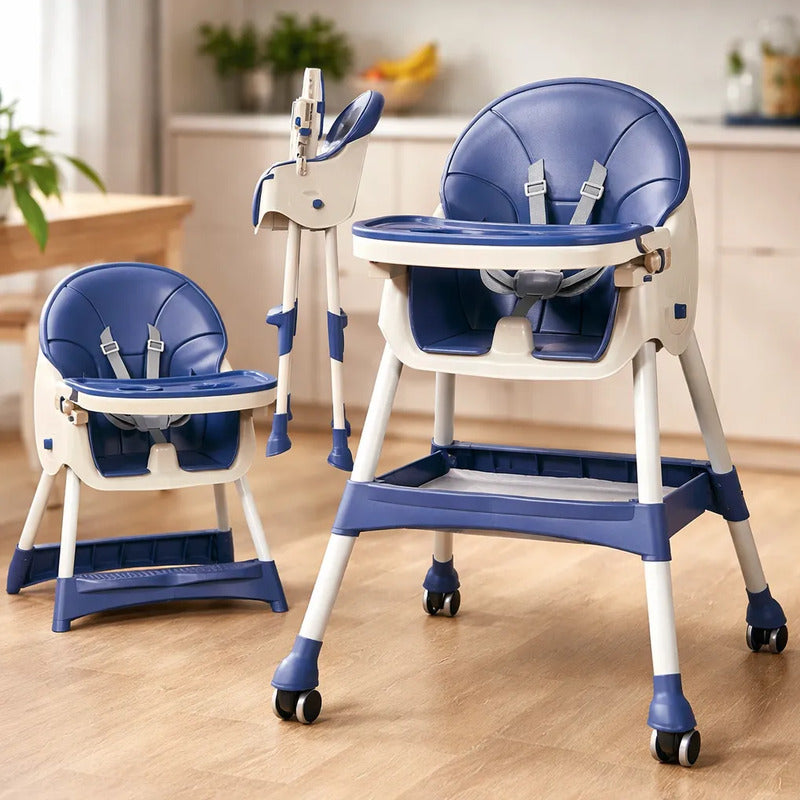 Silla Comedor Para Bebe Plegable Con Ruedas 555-13a