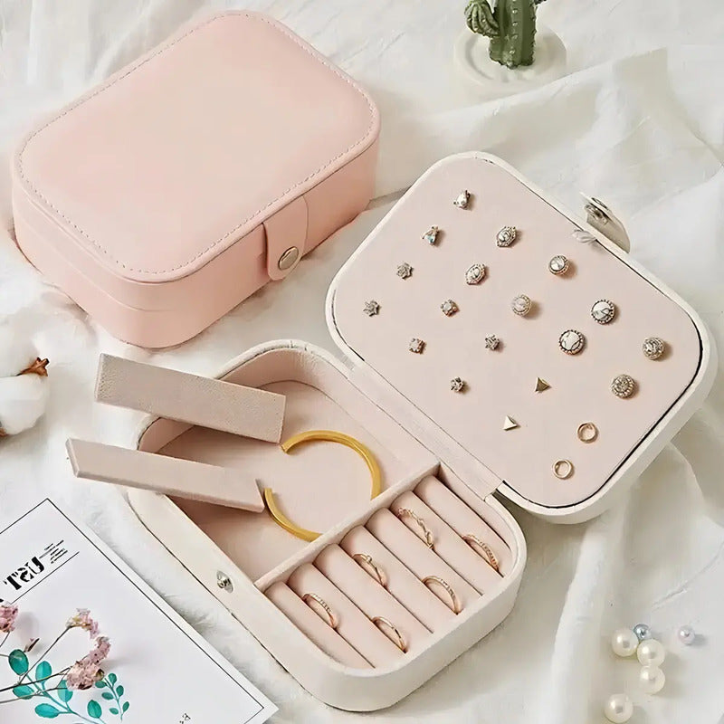 Joyero, Organizador, Estuche Para Joyería, Caja Para Joyas Color Blanco