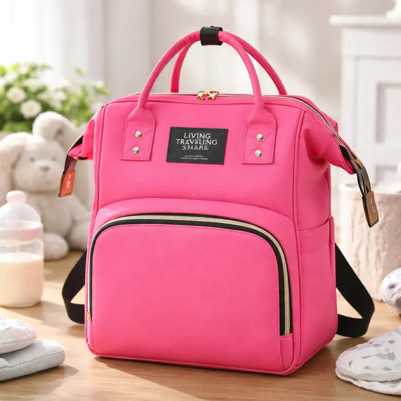 Pañalera Multinfuncional Bebe Mochila Colores Original Hy-1