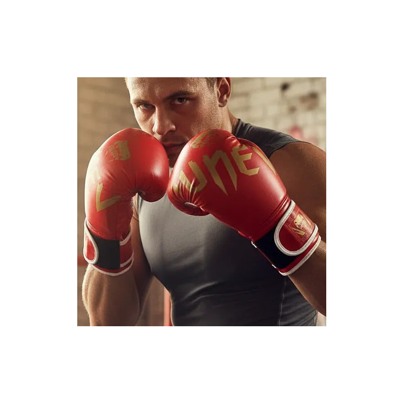 Guantes De Boxeo Profesionales 12 Onzas 12oz Rojo