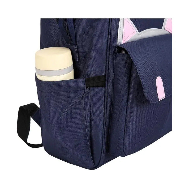 Bolso Pañalera Multifuncional Bebe Mochila Gatico Ref 1403
