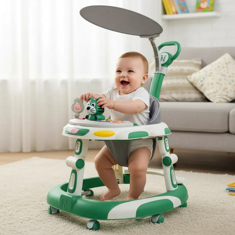 Caminador Con Guia Andadera Bebes Musical Tigre Tapete 944-a