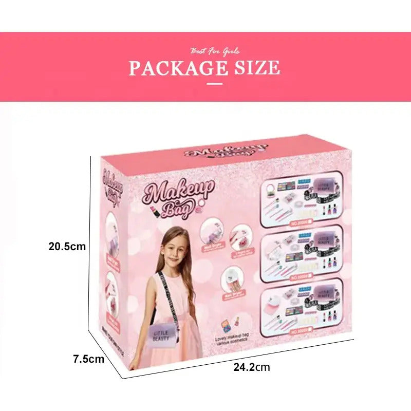 Maquillaje Real Para Niñas, Lavable Y No Tóxico Bolsito