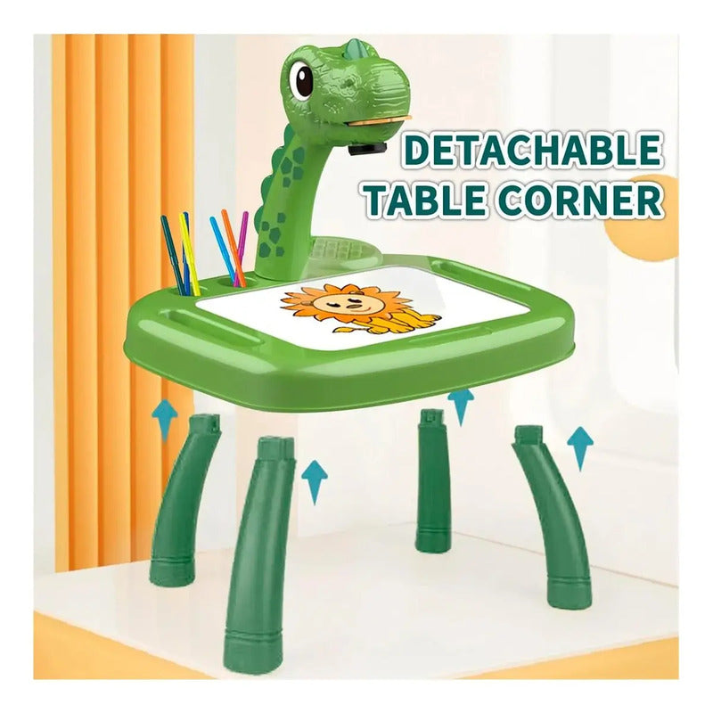 Tablero Pizarra Escritorio Proyector Magico 3d Juguete Niño Color Verde Claro
